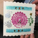 Card making session - student's finished piece