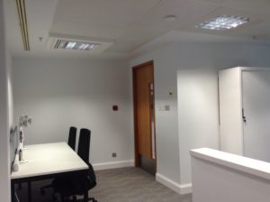 Quiet room with lower lighting