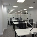 Small working space with a few workstations