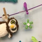 Fidget spinner and soft owl toy