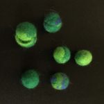 Wet felt made beads